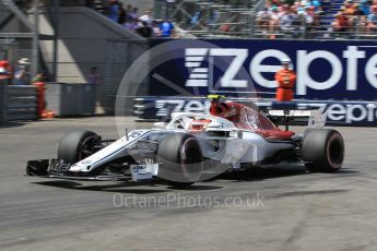 World © Octane Photographic Ltd. Formula 1 – Monaco GP - Qualifying. Alfa Romeo Sauber F1 Team C37 – Charles Leclerc. Monte-Carlo. Saturday 26th May 2018.