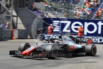 World © Octane Photographic Ltd. Formula 1 – Monaco GP - Qualifying. Haas F1 Team VF-18 – Romain Grosjean. Monte-Carlo. Saturday 26th May 2018.