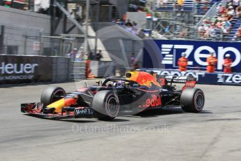 World © Octane Photographic Ltd. Formula 1 – Monaco GP - Qualifying. Aston Martin Red Bull Racing TAG Heuer RB14 – Daniel Ricciardo. Monte-Carlo. Saturday 26th May 2018.