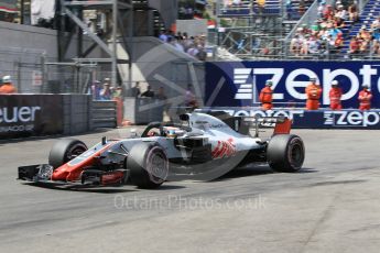 World © Octane Photographic Ltd. Formula 1 – Monaco GP - Qualifying. Haas F1 Team VF-18 – Romain Grosjean. Monte-Carlo. Saturday 26th May 2018.