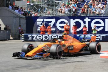 World © Octane Photographic Ltd. Formula 1 – Monaco GP - Qualifying. McLaren MCL33 – Stoffel Vandoorne. Monte-Carlo. Saturday 26th May 2018.