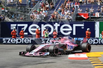 World © Octane Photographic Ltd. Formula 1 – Monaco GP - Qualifying. Sahara Force India VJM11 - Sergio Perez. Monte-Carlo. Saturday 26th May 2018.