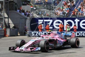 World © Octane Photographic Ltd. Formula 1 – Monaco GP - Qualifying. Sahara Force India VJM11 - Esteban Ocon. Monte-Carlo. Saturday 26th May 2018.