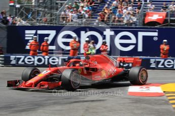 World © Octane Photographic Ltd. Formula 1 – Monaco GP - Qualifying. Scuderia Ferrari SF71-H – Kimi Raikkonen. Monte-Carlo. Saturday 26th May 2018.