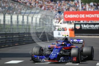 World © Octane Photographic Ltd. Formula 1 – Monaco GP - Qualifying. Scuderia Toro Rosso STR13 – Pierre Gasly. Monte-Carlo. Saturday 26th May 2018.