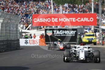 World © Octane Photographic Ltd. Formula 1 – Monaco GP - Qualifying. Alfa Romeo Sauber F1 Team C37 – Marcus Ericsson and Haas F1 Team VF-18 – Kevin Magnussen. Monte-Carlo. Saturday 26th May 2018.