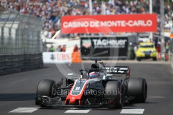 World © Octane Photographic Ltd. Formula 1 – Monaco GP - Qualifying. Haas F1 Team VF-18 – Romain Grosjean. Monte-Carlo. Saturday 26th May 2018.