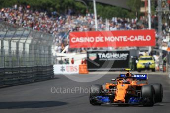 World © Octane Photographic Ltd. Formula 1 – Monaco GP - Qualifying. McLaren MCL33 – Stoffel Vandoorne. Monte-Carlo. Saturday 26th May 2018.