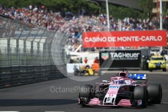 World © Octane Photographic Ltd. Formula 1 – Monaco GP - Qualifying. Sahara Force India VJM11 - Sergio Perez. Monte-Carlo. Saturday 26th May 2018.