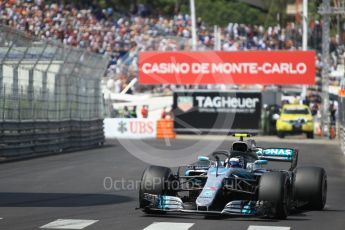 World © Octane Photographic Ltd. Formula 1 – Monaco GP - Qualifying. Mercedes AMG Petronas Motorsport AMG F1 W09 EQ Power+ - Valtteri Bottas. Monte-Carlo. Saturday 26th May 2018.