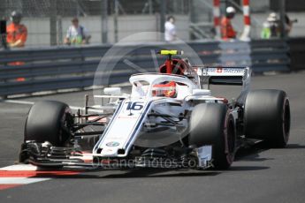 World © Octane Photographic Ltd. Formula 1 – Monaco GP - Qualifying. Alfa Romeo Sauber F1 Team C37 – Charles Leclerc. Monte-Carlo. Saturday 26th May 2018.