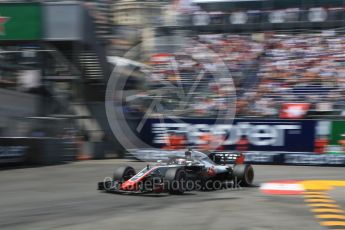 World © Octane Photographic Ltd. Formula 1 – Monaco GP - Qualifying. Haas F1 Team VF-18 – Romain Grosjean. Monte-Carlo. Saturday 26th May 2018.