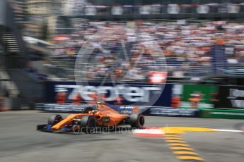 World © Octane Photographic Ltd. Formula 1 – Monaco GP - Qualifying. McLaren MCL33 – Stoffel Vandoorne. Monte-Carlo. Saturday 26th May 2018.