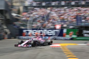 World © Octane Photographic Ltd. Formula 1 – Monaco GP - Qualifying. Sahara Force India VJM11 - Sergio Perez. Monte-Carlo. Saturday 26th May 2018.