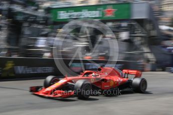 World © Octane Photographic Ltd. Formula 1 – Monaco GP - Qualifying. Scuderia Ferrari SF71-H – Sebastian Vettel. Monte-Carlo. Saturday 26th May 2018.