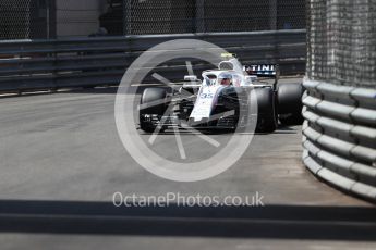 World © Octane Photographic Ltd. Formula 1 – Monaco GP - Qualifying. Williams Martini Racing FW41 – Sergey Sirotkin. Monte-Carlo. Saturday 26th May 2018.