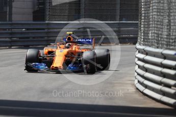 World © Octane Photographic Ltd. Formula 1 – Monaco GP - Qualifying. McLaren MCL33 – Stoffel Vandoorne. Monte-Carlo. Saturday 26th May 2018.