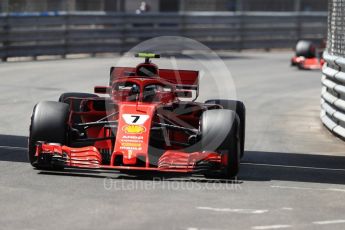 World © Octane Photographic Ltd. Formula 1 – Monaco GP - Qualifying. Scuderia Ferrari SF71-H – Kimi Raikkonen. Monte-Carlo. Saturday 26th May 2018.