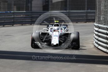 World © Octane Photographic Ltd. Formula 1 – Monaco GP - Qualifying. Williams Martini Racing FW41 – Sergey Sirotkin. Monte-Carlo. Saturday 26th May 2018.