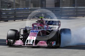 World © Octane Photographic Ltd. Formula 1 – Monaco GP - Qualifying. Sahara Force India VJM11 - Esteban Ocon. Monte-Carlo. Saturday 26th May 2018.