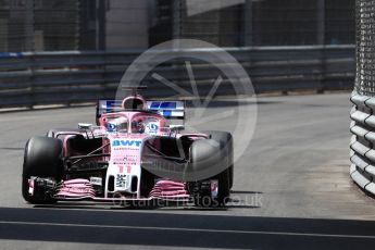 World © Octane Photographic Ltd. Formula 1 – Monaco GP - Qualifying. Sahara Force India VJM11 - Sergio Perez. Monte-Carlo. Saturday 26th May 2018.