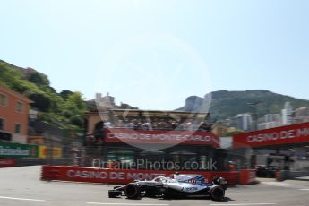 World © Octane Photographic Ltd. Formula 1 – Monaco GP - Qualifying. Williams Martini Racing FW41 – Sergey Sirotkin. Monte-Carlo. Saturday 26th May 2018.