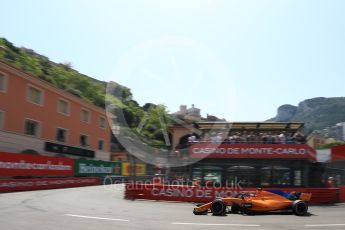 World © Octane Photographic Ltd. Formula 1 – Monaco GP - Qualifying. McLaren MCL33 – Stoffel Vandoorne. Monte-Carlo. Saturday 26th May 2018.