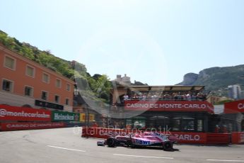 World © Octane Photographic Ltd. Formula 1 – Monaco GP - Qualifying. Sahara Force India VJM11 - Esteban Ocon. Monte-Carlo. Saturday 26th May 2018.