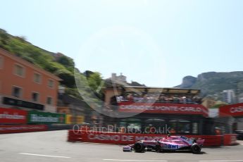 World © Octane Photographic Ltd. Formula 1 – Monaco GP - Qualifying. Sahara Force India VJM11 - Esteban Ocon. Monte-Carlo. Saturday 26th May 2018.