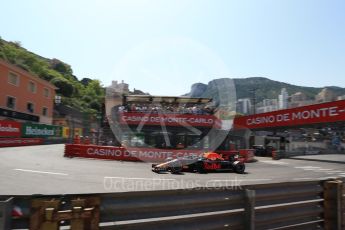 World © Octane Photographic Ltd. Formula 1 – Monaco GP - Qualifying. Aston Martin Red Bull Racing TAG Heuer RB14 – Daniel Ricciardo. Monte-Carlo. Saturday 26th May 2018.