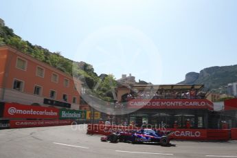 World © Octane Photographic Ltd. Formula 1 – Monaco GP - Qualifying. Scuderia Toro Rosso STR13 – Brendon Hartley. Monte-Carlo. Saturday 26th May 2018.