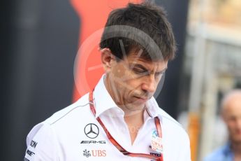 World © Octane Photographic Ltd. Formula 1 - Monaco GP - Paddock. Toto Wolff - Executive Director & Head of Mercedes-Benz Motorsport. Monte-Carlo. Sunday 27th May 2018.