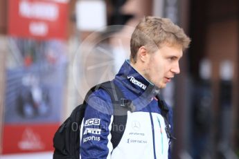 World © Octane Photographic Ltd. Formula 1 – Monaco GP - Paddock. Williams Martini Racing FW41 – Sergey Sirotkin. Monte-Carlo. Sunday 27th May 2018.