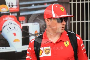 World © Octane Photographic Ltd. Formula 1 – Monaco GP - Paddock. Scuderia Ferrari SF71-H – Kimi Raikkonen. Monte-Carlo. Sunday 27th May 2018.