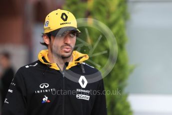 World © Octane Photographic Ltd. Formula 1 – Monaco GP - Paddock. Renault Sport F1 Team RS18 – Carlos Sainz. Monte-Carlo. Sunday 27th May 2018.