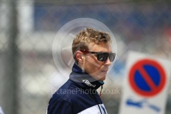 World © Octane Photographic Ltd. Formula 1 – Monaco GP - Paddock. Williams Martini Racing FW41 – Sergey Sirotkin. Monte-Carlo. Thursday 24th May 2018.