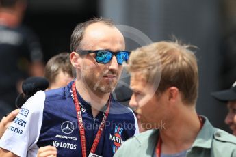 World © Octane Photographic Ltd. Formula 1 – Monaco GP - Paddock. Williams Martini Racing FW41 – Robert Kubica. Monte-Carlo. Thursday 24th May 2018.