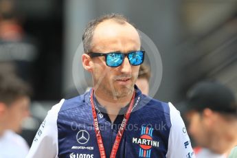 World © Octane Photographic Ltd. Formula 1 – Monaco GP - Paddock. Williams Martini Racing FW41 – Robert Kubica. Monte-Carlo. Thursday 24th May 2018.