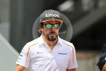 World © Octane Photographic Ltd. Formula 1 – Monaco GP - Paddock. McLaren MCL33 – Fernando Alonso. Monte-Carlo. Thursday 24th May 2018.