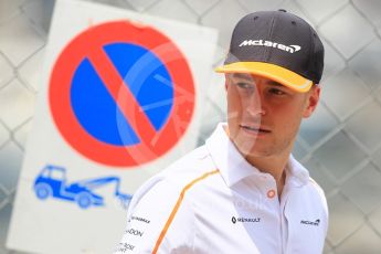 World © Octane Photographic Ltd. Formula 1 – Monaco GP - Paddock. McLaren MCL33 – Stoffel Vandoorne. Monte-Carlo. Thursday 24th May 2018.
