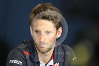 World © Octane Photographic Ltd. Formula 1 – Monaco GP –Drivers Press Conference. Haas F1 Team – Romain Grosjean. Monte-Carlo. Wednesday 23rd May 2018.