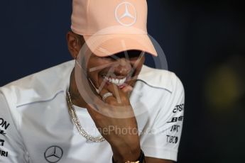 World © Octane Photographic Ltd. Formula 1 – Monaco GP –Drivers Press Conference. Mercedes AMG Petronas Motorsport - Lewis Hamilton. Monte-Carlo. Wednesday 23rd May 2018.
