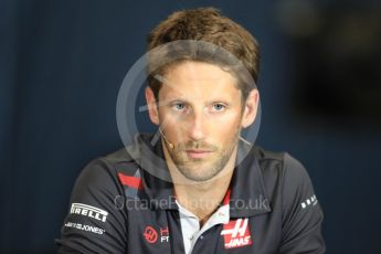World © Octane Photographic Ltd. Formula 1 – Monaco GP –Drivers Press Conference. Haas F1 Team – Romain Grosjean. Monte-Carlo. Wednesday 23rd May 2018.