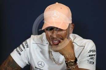 World © Octane Photographic Ltd. Formula 1 – Monaco GP –Drivers Press Conference. Mercedes AMG Petronas Motorsport - Lewis Hamilton. Monte-Carlo. Wednesday 23rd May 2018.