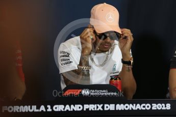 World © Octane Photographic Ltd. Formula 1 – Monaco GP –Drivers Press Conference. Mercedes AMG Petronas Motorsport - Lewis Hamilton. Monte-Carlo. Wednesday 23rd May 2018.