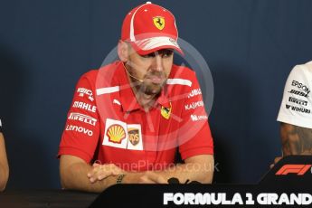 World © Octane Photographic Ltd. Formula 1 – Monaco GP –Drivers Press Conference. Scuderia Ferrari – Sebastian Vettel. Monte-Carlo. Wednesday 23rd May 2018.