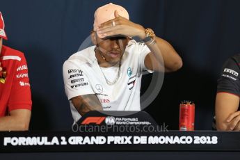 World © Octane Photographic Ltd. Formula 1 – Monaco GP –Drivers Press Conference. Mercedes AMG Petronas Motorsport - Lewis Hamilton. Monte-Carlo. Wednesday 23rd May 2018.