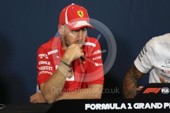 World © Octane Photographic Ltd. Formula 1 – Monaco GP –Drivers Press Conference. Scuderia Ferrari – Sebastian Vettel. Monte-Carlo. Wednesday 23rd May 2018.