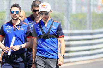 World © Octane Photographic Ltd. Formula 1 – Monaco GP - Track Walk. Scuderia Toro Rosso STR13 – Pierre Gasly. Monte-Carlo. Wednesday 23rd May 2018.