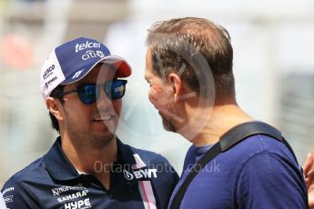 World © Octane Photographic Ltd. Formula 1 – Monaco GP - Setup. Sahara Force India VJM11 - Sergio Perez. Monte-Carlo. Wednesday 23rd May 2018.